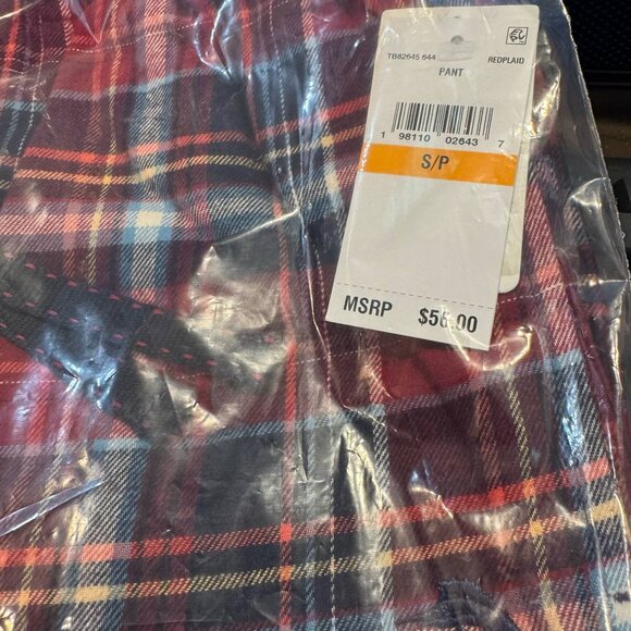 Tommy Bahama Flannel Plaid Pajama Pants $52 in Red Plaid - Picture 14 of 15